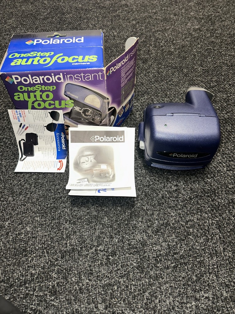 Polaroid One Step Auto Focus 600 SE Camera in Box Handle Broken.