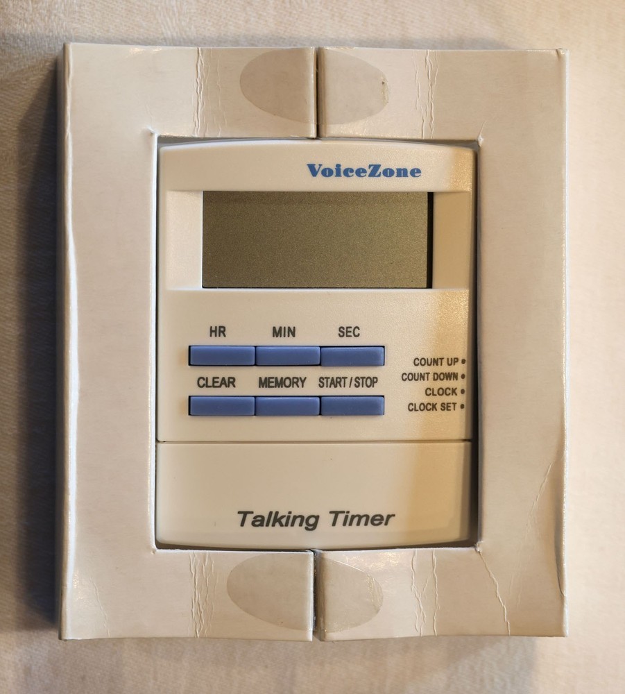 VoiceZone TALKING TIMER- Featuring countup and countdown timer and talking clock