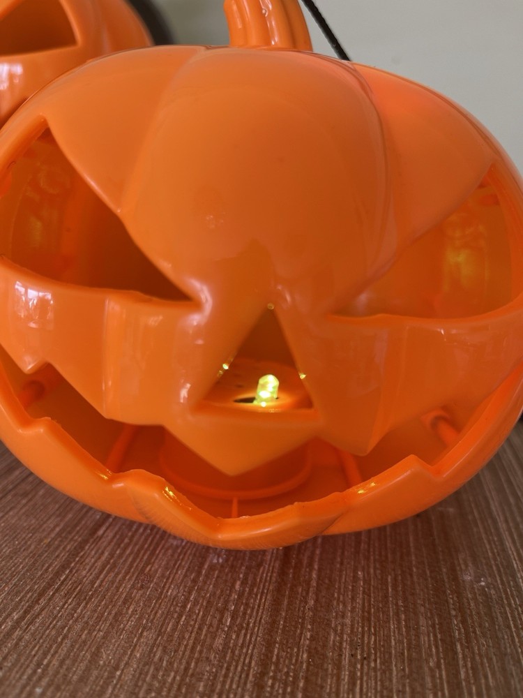 2 x Sound And Changing Light Pumpkin