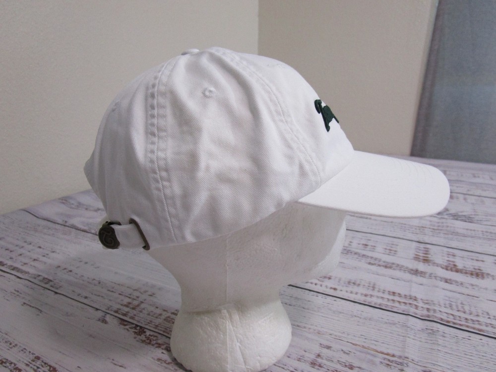 Tanqueray Gin Solid White Green Embroidered Spellout Adjustable Hat Cap One Size