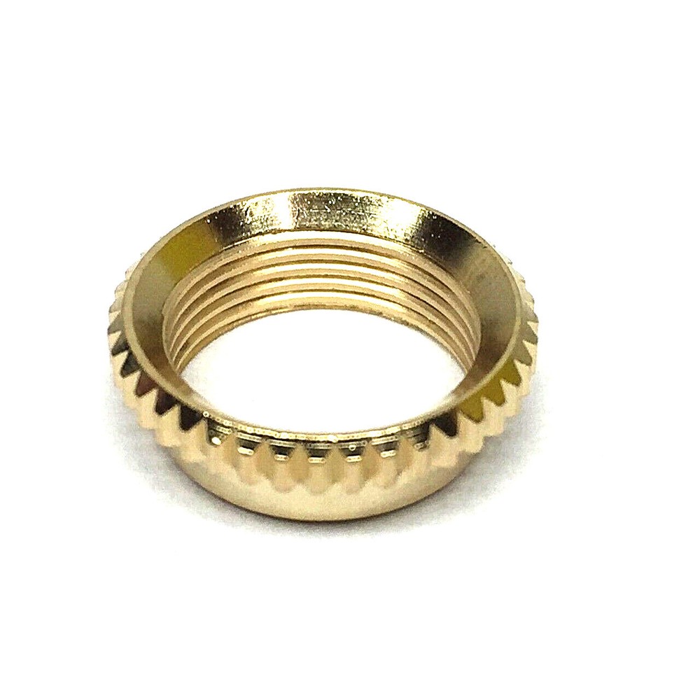 Gold Coarse Knurled Deep Thread Nut for Switchcraft® Guitar Switch EP-SWDN-G