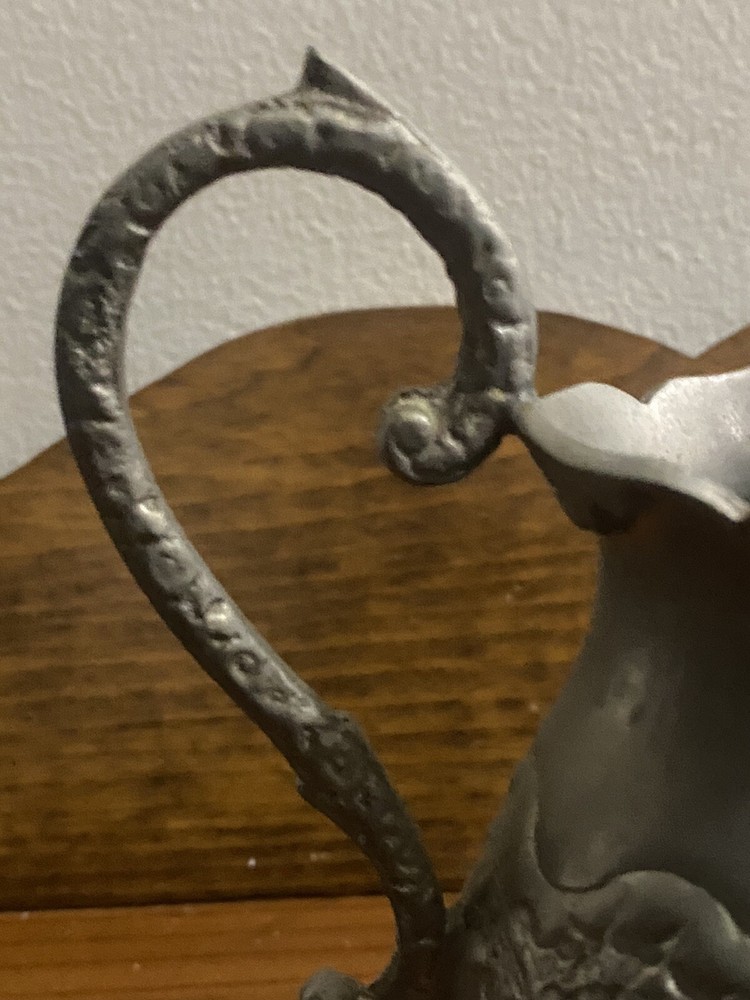 Antique German silver creamer 5.5" Tall