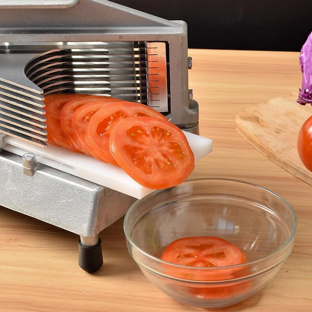 Commercial Manual Fruit & Vegetable Slicer Tomato Fruit Cutting Machine；