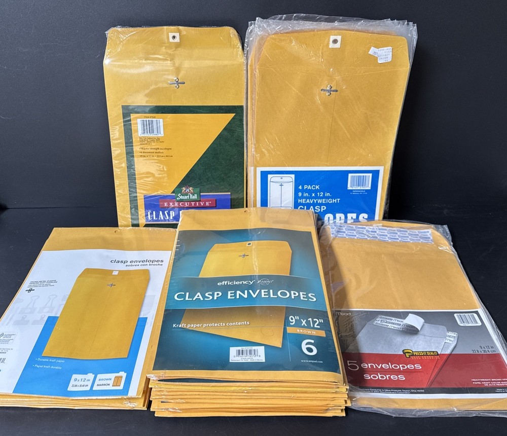 Kraft Mailing Envelopes - Size: 9”x12” / Lot 168pcs, *5