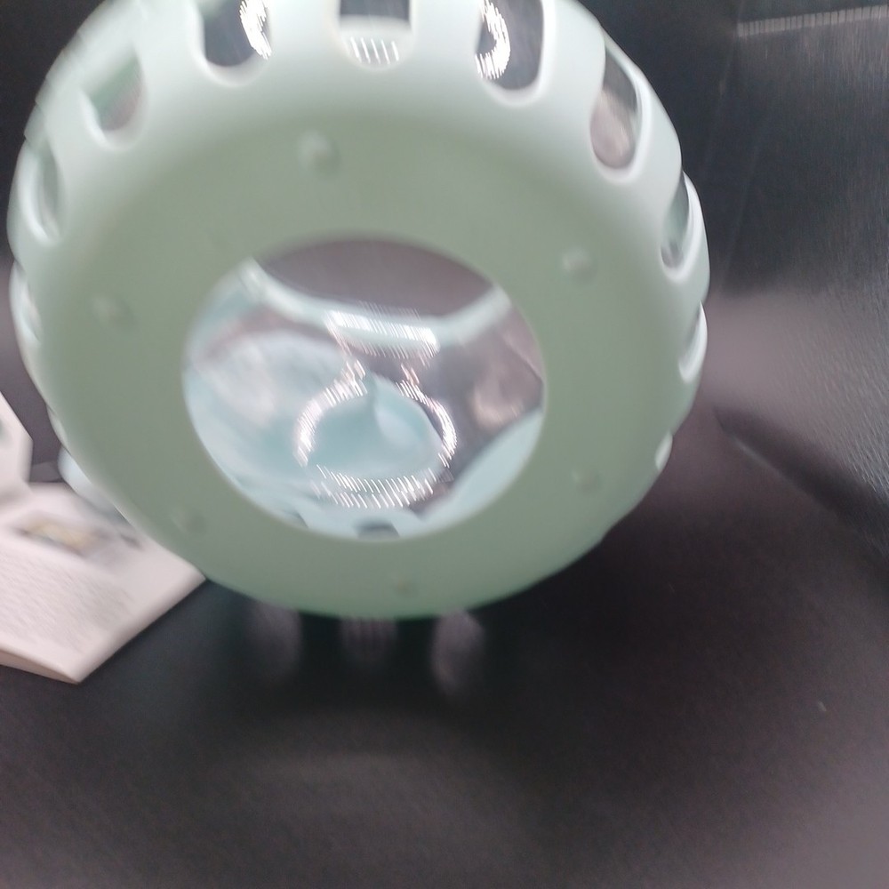 Ecolution Micro-Pop Microwave Glass Popcorn Popper Mint Green Lid Bowl