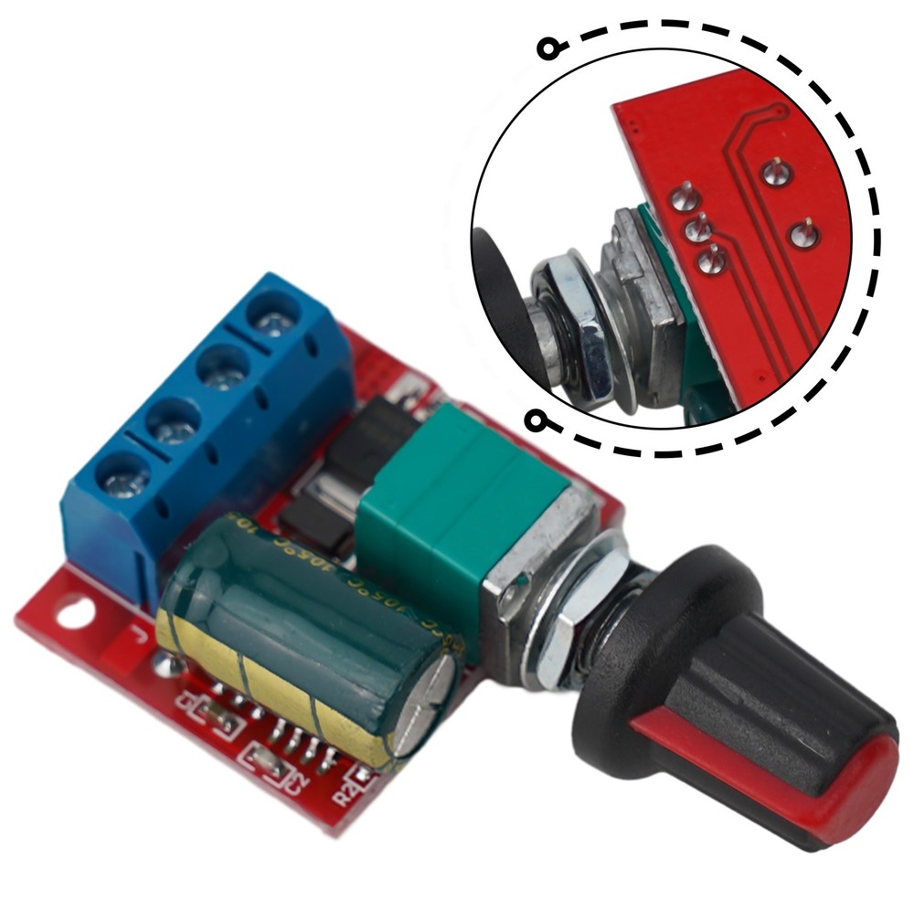 Adjustable DC Motor Speed Controller Module for 12V Motors High Power Output
