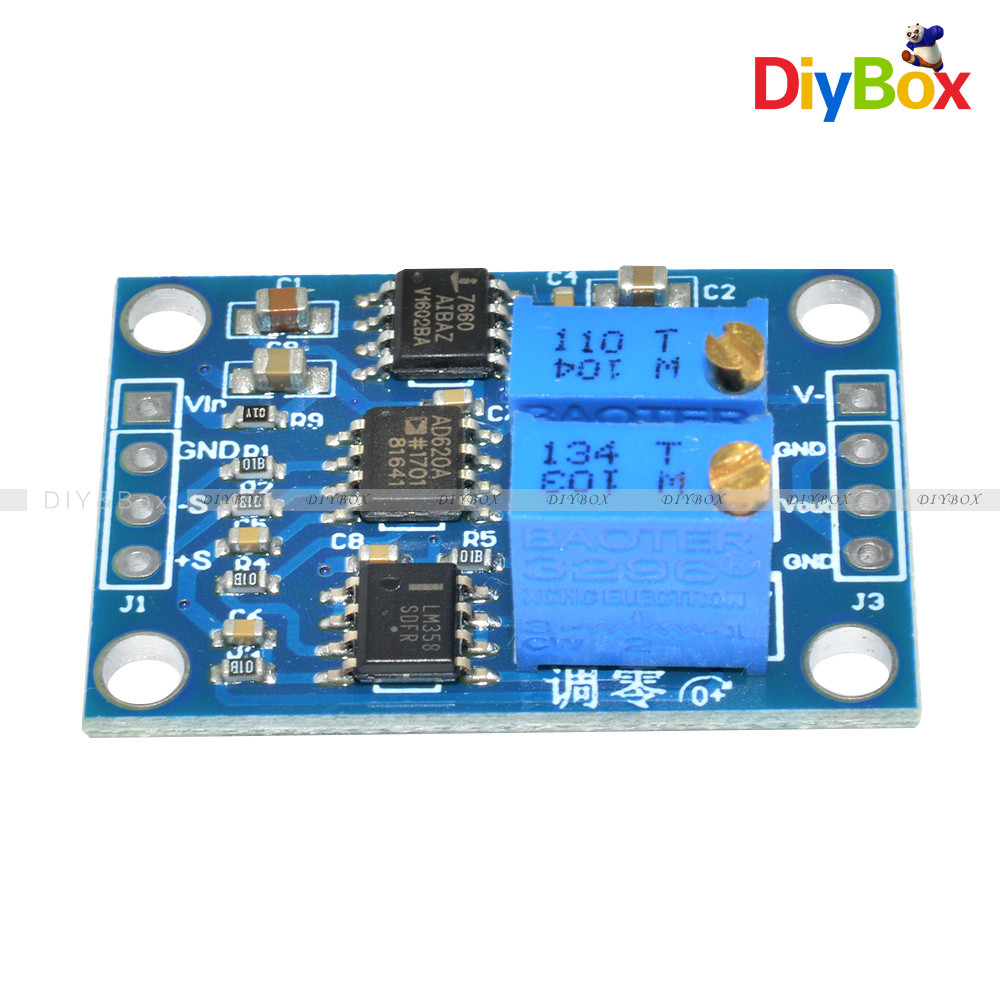 AD620 Microvolt MV Voltage Amplifier Signal Instrumentation Module Board