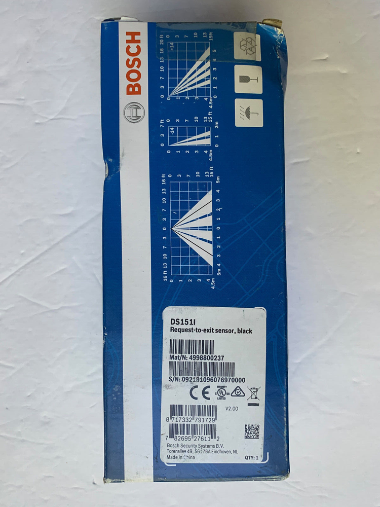 Brand New Bosch Request-To-Exit PIR Motion Detector DS151i - Black