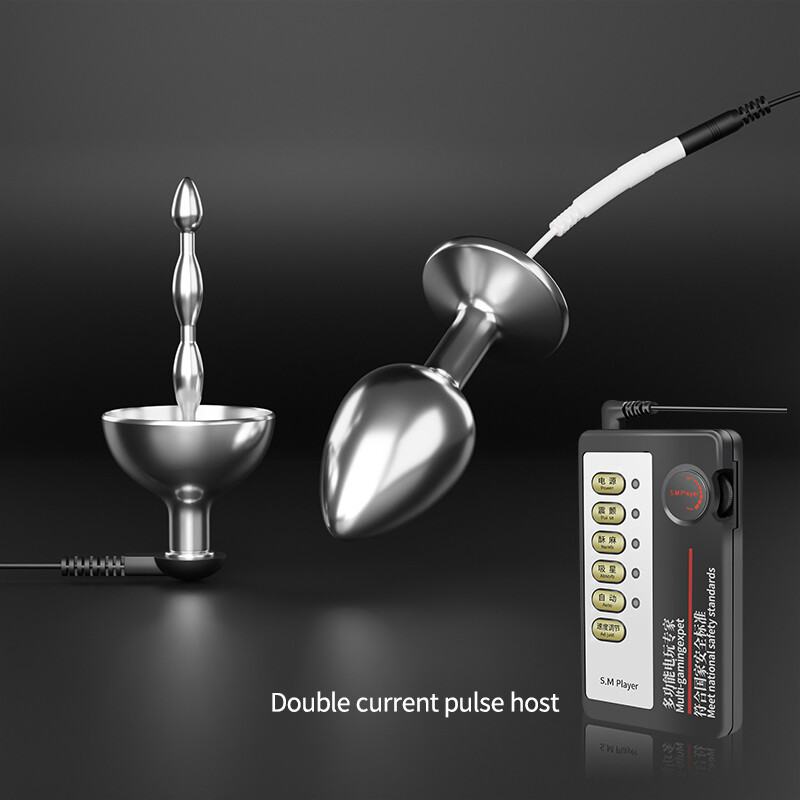 E-Stim Electric Urethra Penis Plug with Dilator Expander Prostate Enhancer Set