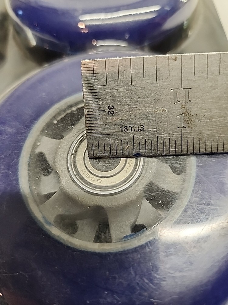 Two Replacement WHEELS For SCOOTER 100mm ABEC 5 bearings