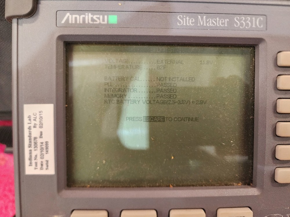 Anritsu S331C Site Master Cable & Antenna Analyzer
