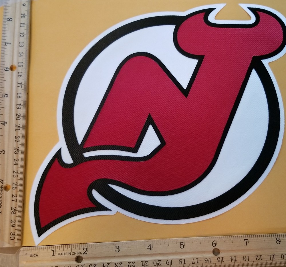 HUGE NEW JERSEY DEVILS IRON-ON PATCH - 8.5" X 8.5"