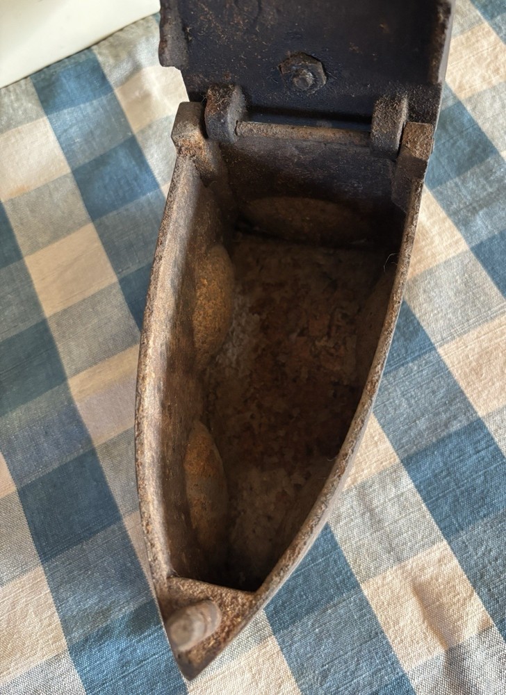 Antique Cast Iron Coal Iron