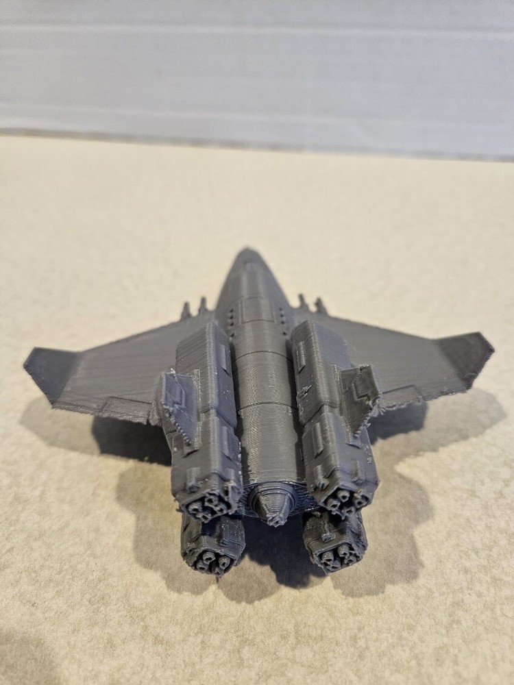 3d Printed 6in Grey Centurion Wing Commander WC Space Ship