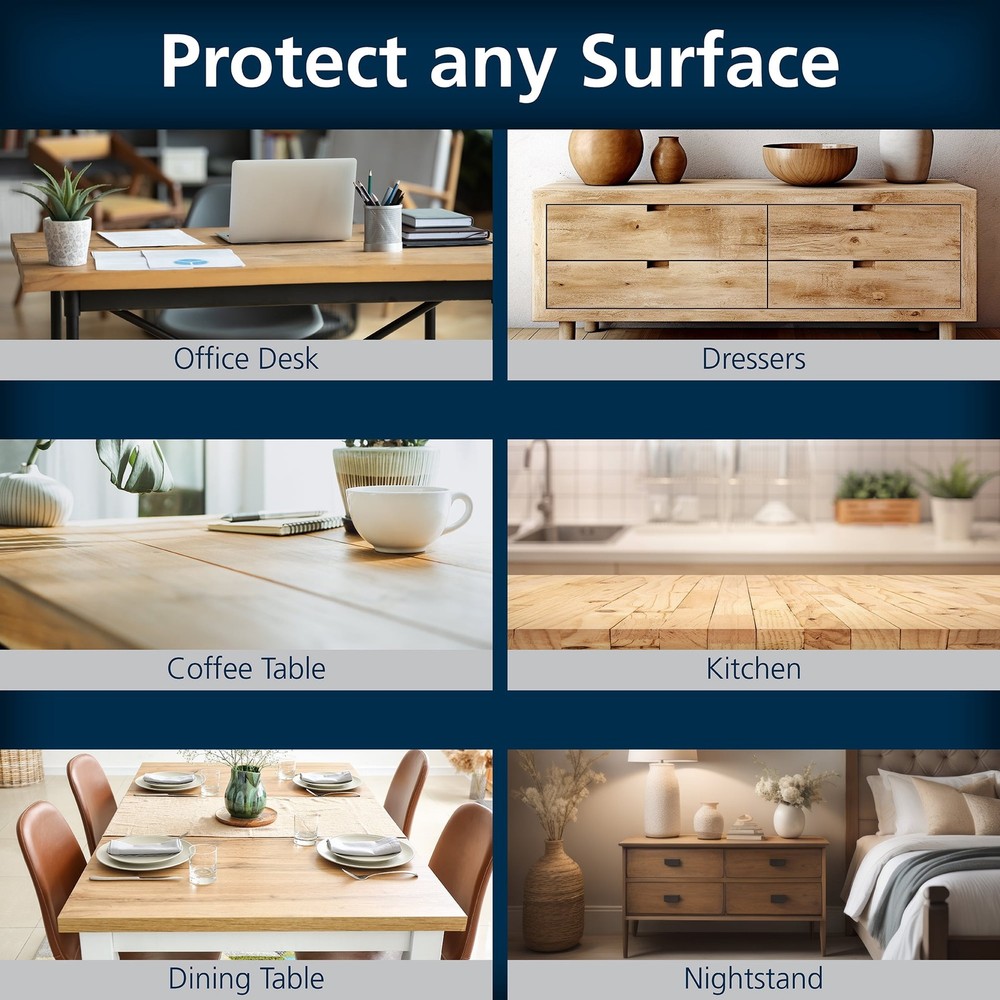 Mainstays Clear PEVA Table Protector 60" x 102" Rectangle