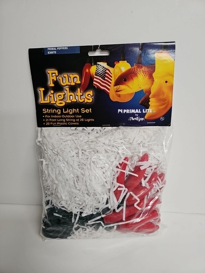 Fun Lights String Light Sets 2002 Vintage Primal Chili Peppers