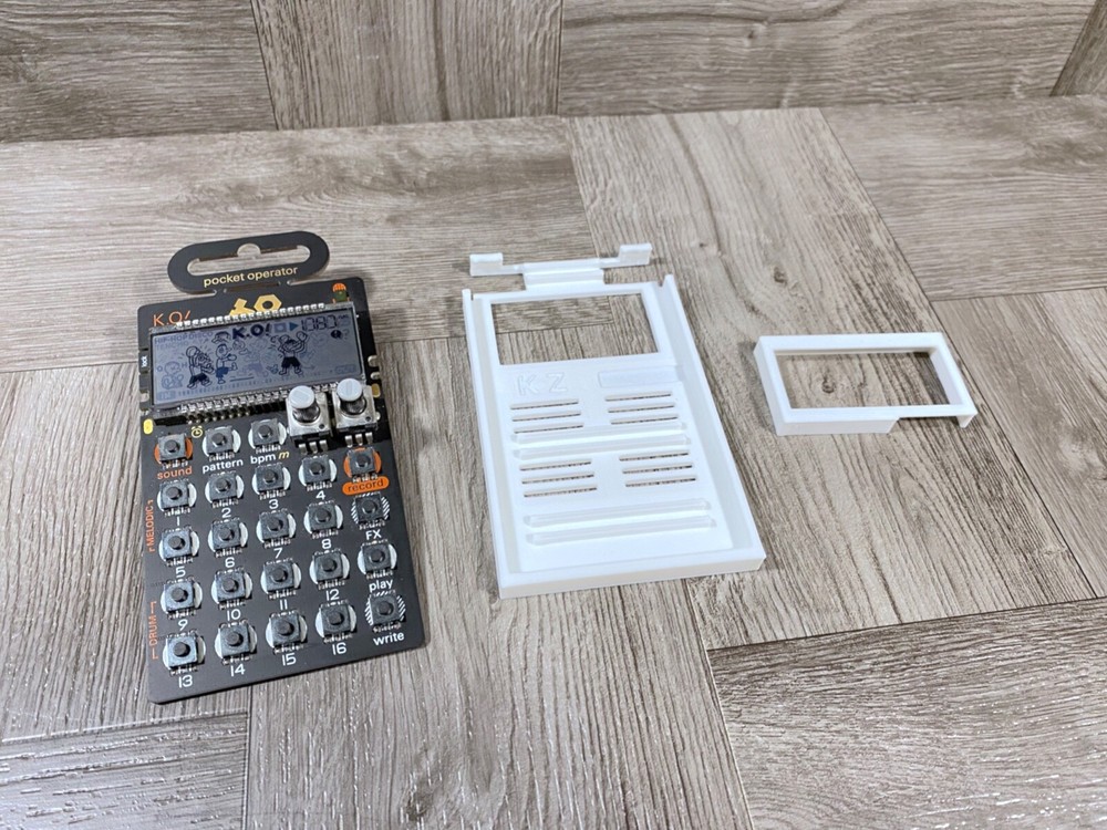 T.E. Pocket Operator Ultra Minimal Case & LCD Protector - Color WHITE - USA