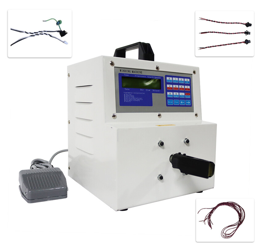 TECHTONGDA 110V Automatic High Speed Wire Twister Stranding Machine Single Head