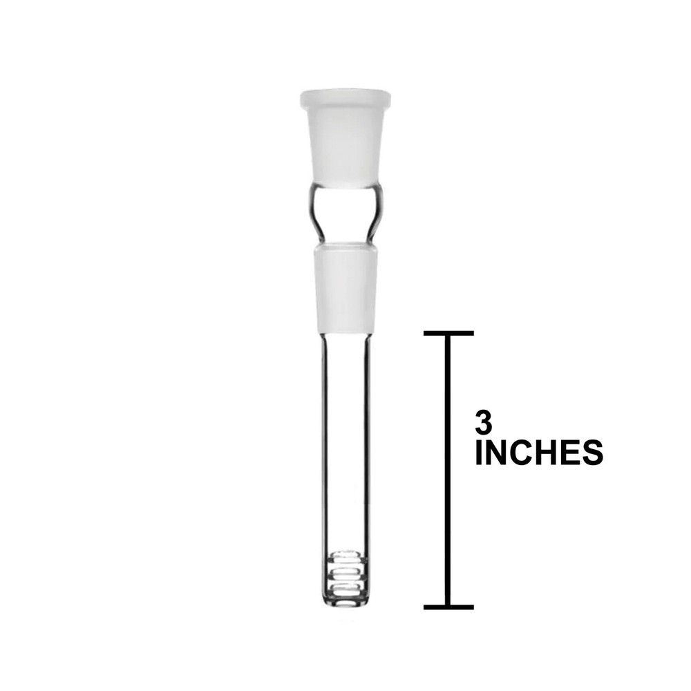 Glass Downstem 3" 19mm x 14mm Hookah Water Pipe Down Stem Hookah