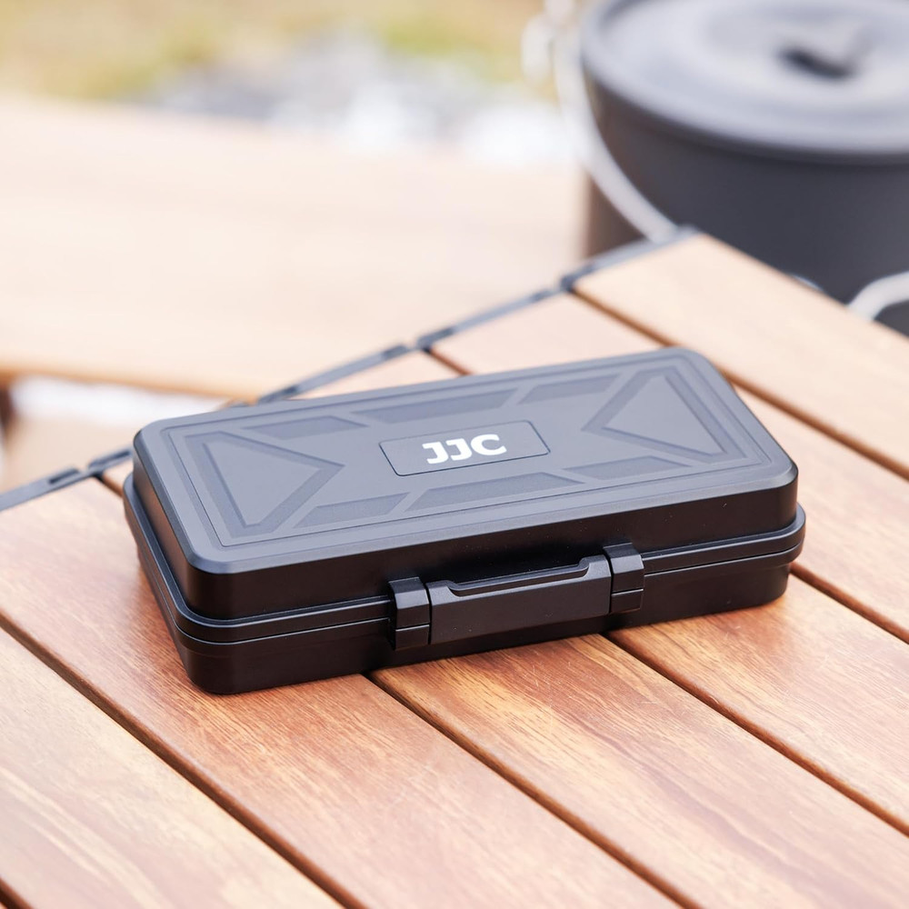 JJC Multi-Function Camera Battery Memory Card Storage Case for 6 SD Card,6