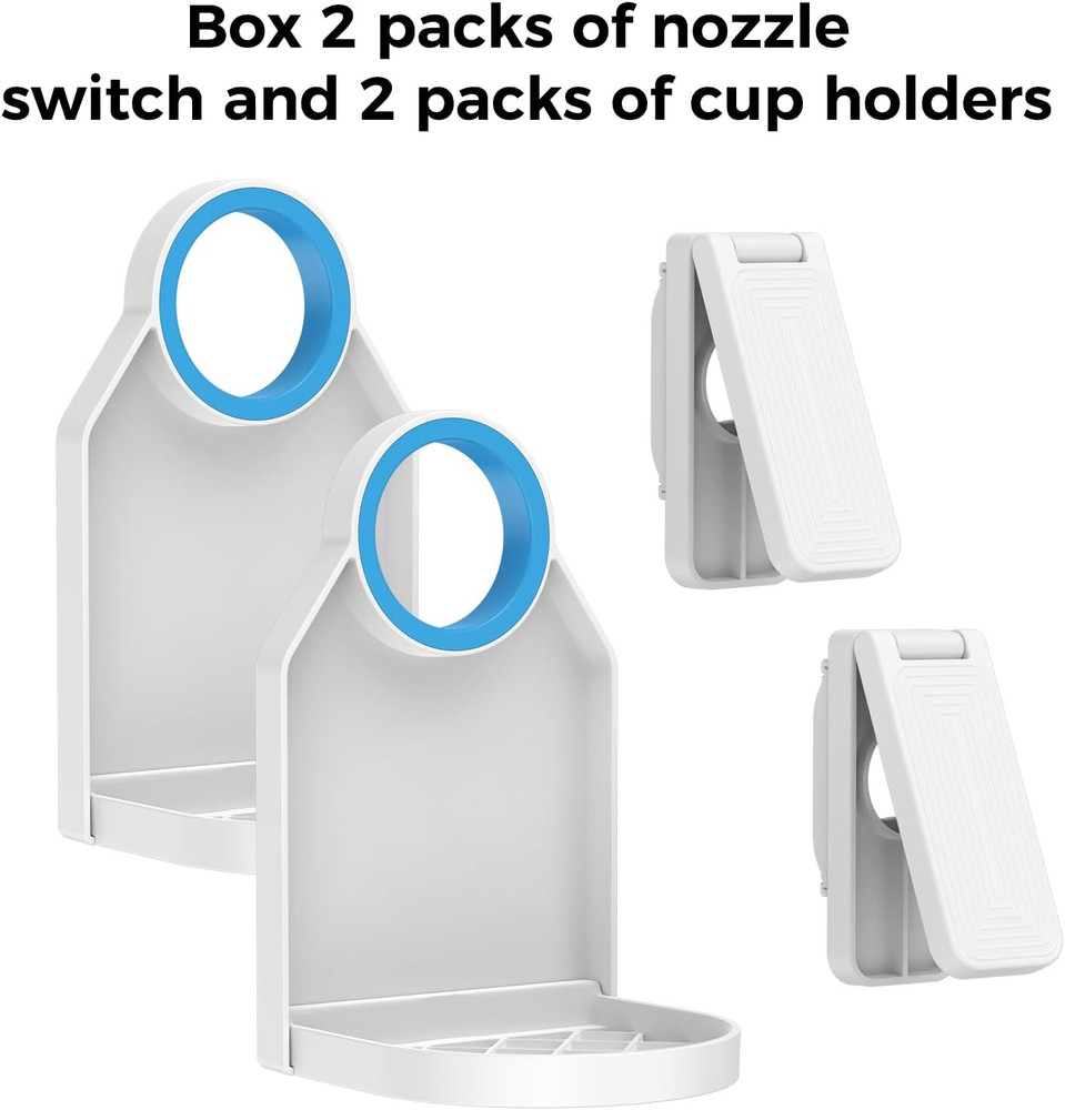 [2 Pack] Laundry Detergent Dispenser Cup Holder & Nozzle Force-Saving Switch, So