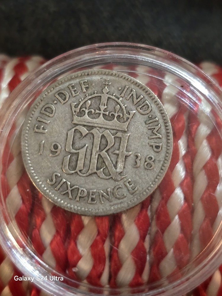 7 Early 1900's British 6 Pence Coins