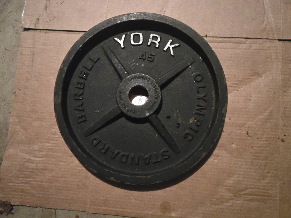 YORK 45 LBS BARBELL WEIGHTS