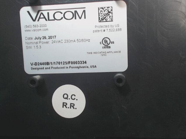 7x VALCOM V-2440B. Digital Clock 4.0 24V