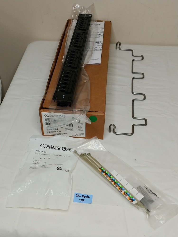 COMMSCOPE CPP-5E-DM-1U-24 CAT 5E 24-PORT PATCH PANEL NEW OPEN