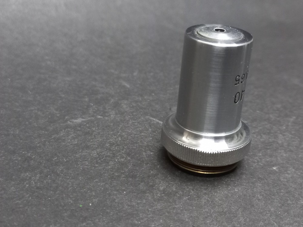 Soviet Vintage Microscope Lens LOMO 40/0,65, USSR Microscope Accessories