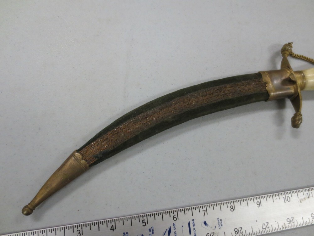 Vet Bring-Back Middle Eastern Dagger w/ Eagle Head & Bone Handle