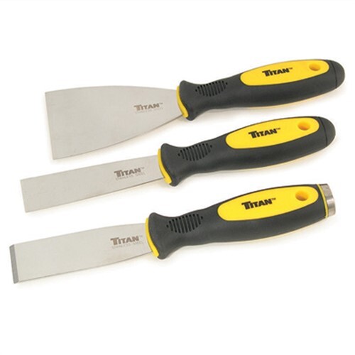 3-PC ERGONOMIC HANDLE SCRAPER SET TIT17000 Brand New!