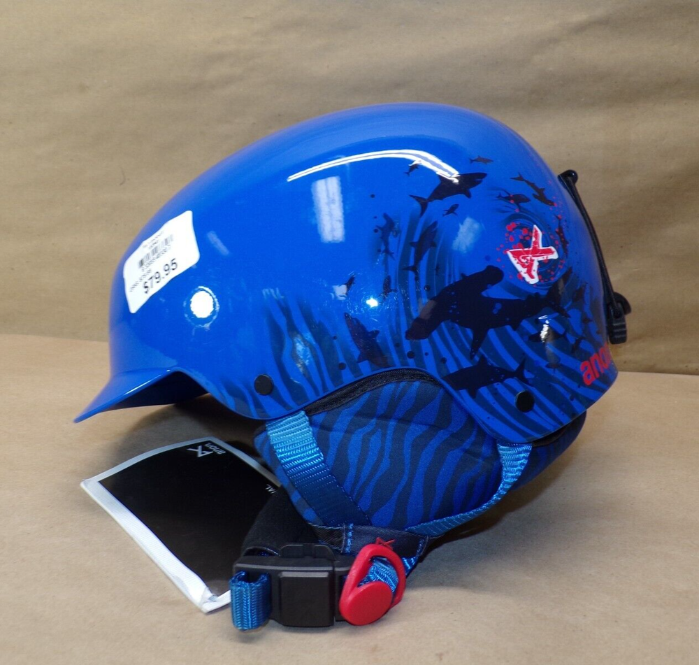 ANON YOUTH HELMET BLUE SHARK (DISPLAY)