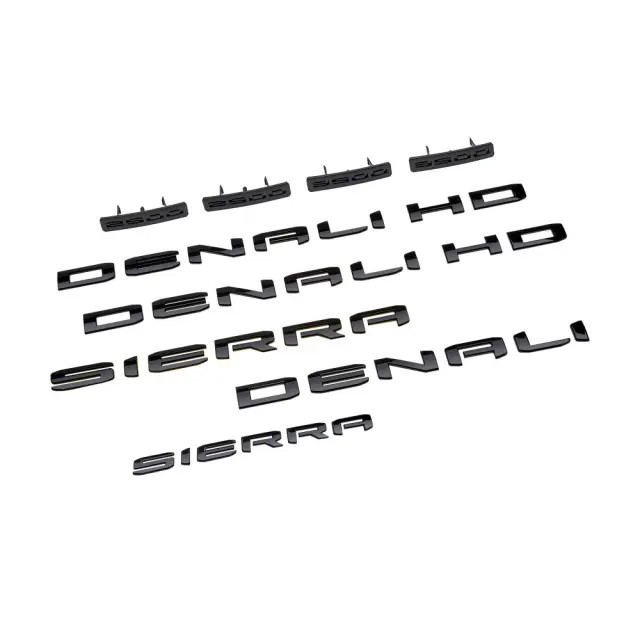 Genuine GM Sierra Denali Emblems - Black 85870118
