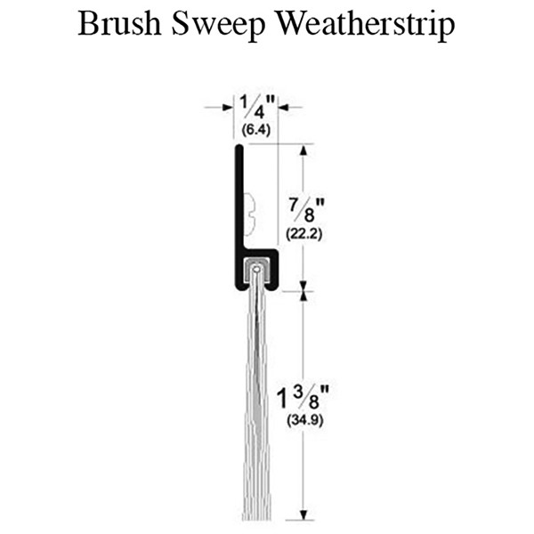 Brush Sweep Weatherstrip