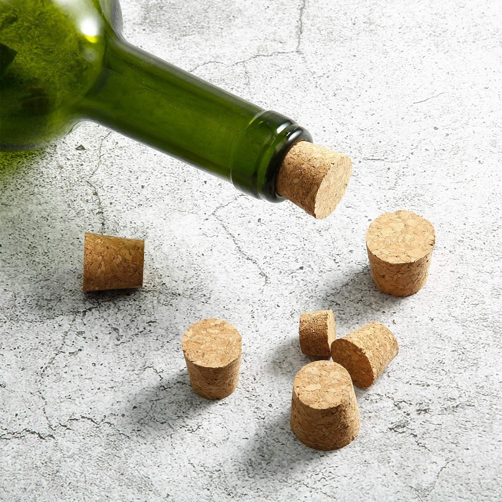 Jetec 100 Pack Assorted Cork Stoppers Wine Bottle Cork Stoppers Different Sizes