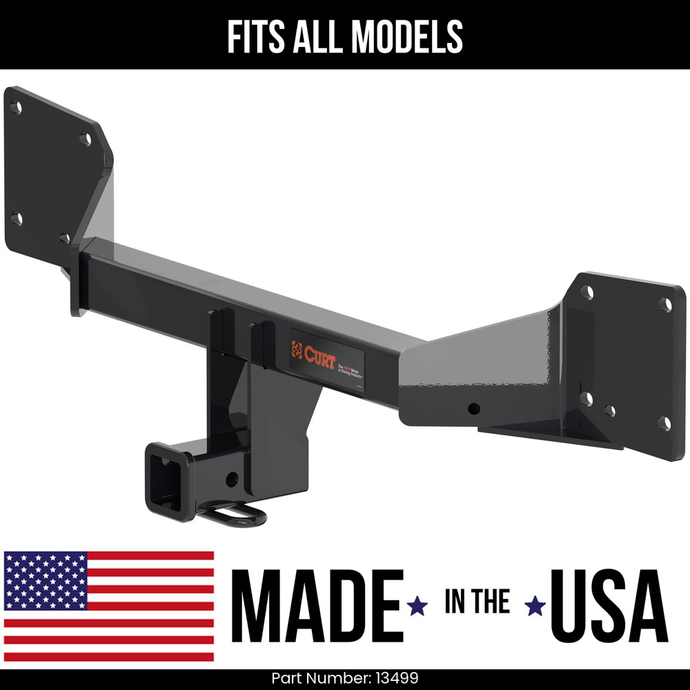 For 2018-2024 Audi SQ5 Trailer Hitch Fits All Curt 13499 2" Tow Receiver Class 3