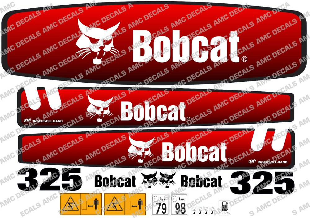 BOBCAT 325 MINI DIGGER DECAL SET