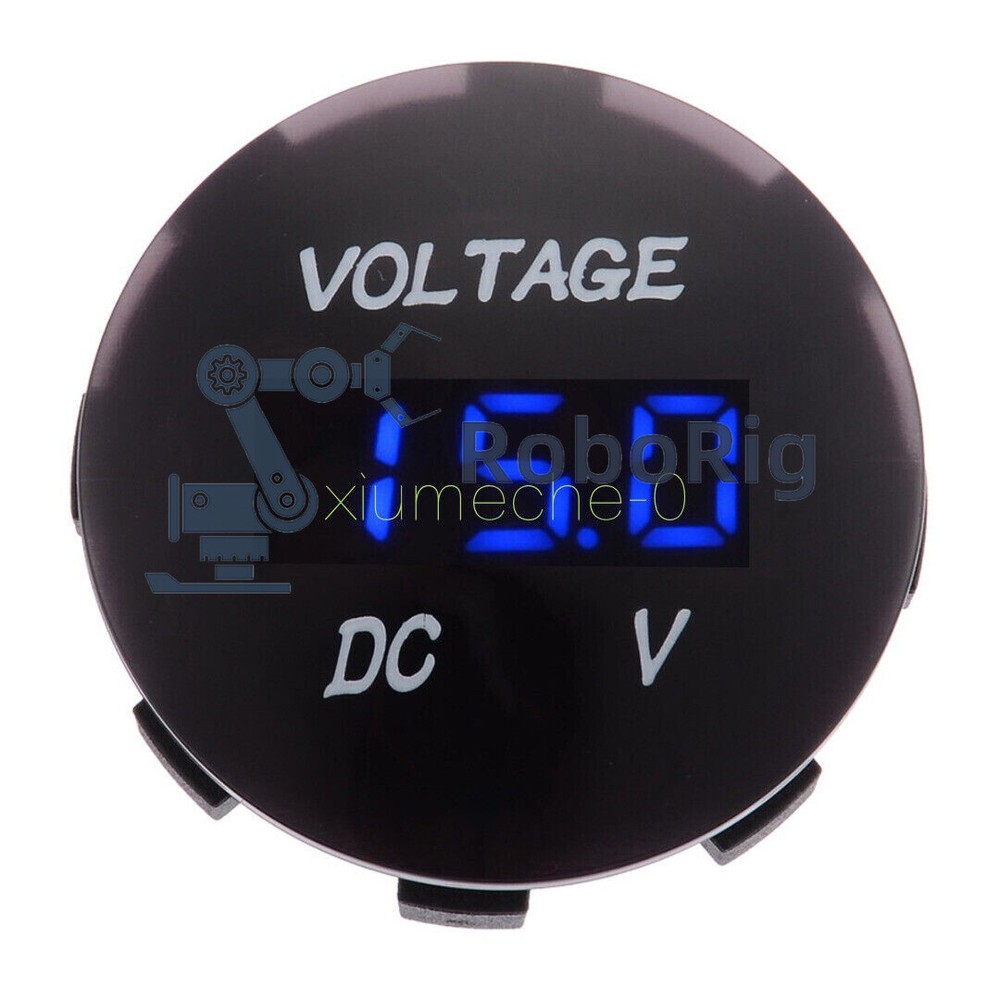 DC 12V-24V LED Panel Digital Voltage Meter Display Voltmeter Car Motorcycle B