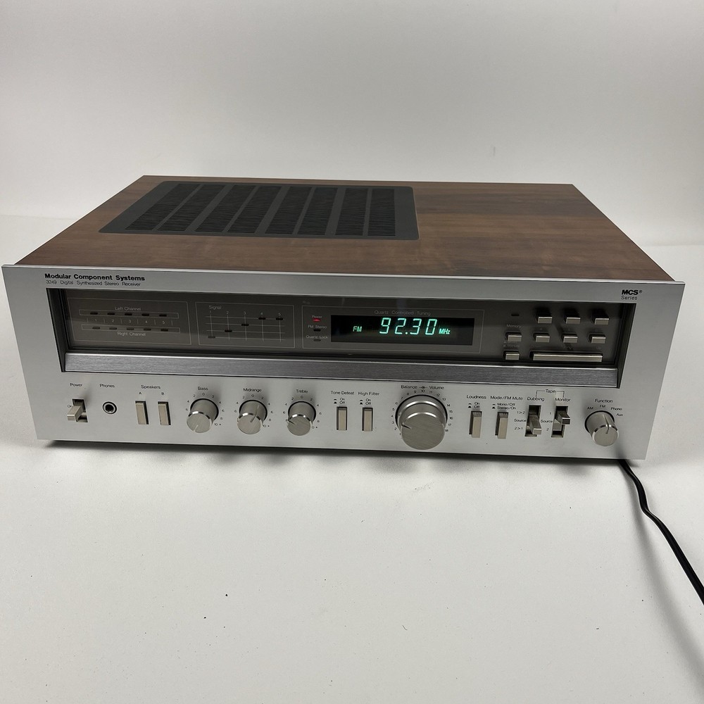 Vintage MCS 3249 Modular Component Systems Stereo Receiver Amplifier W/ Manual