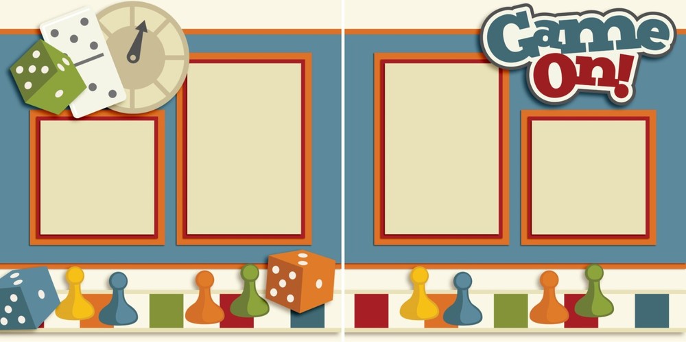 FAMILY NIGHT - Scrapbook Layout Set