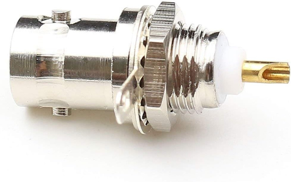 BNC Chassis Panel Mount Socket Female Jack Solder Type Connectors Adapter 6-Pack