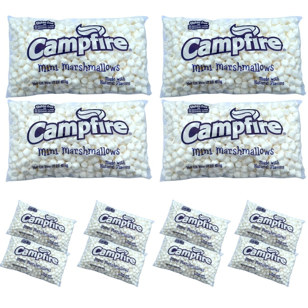 [Mini] Case Pack 12 Pounds Bulk Campfire Mini Marshmallows - (12) One Pound B...