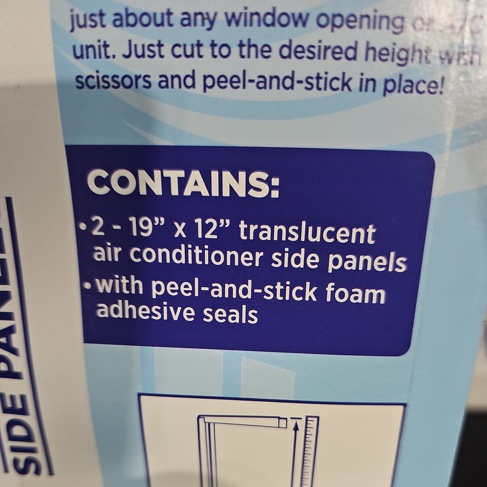 FRAM TRAK Window Air Conditioner 19" x 12" Side Panels