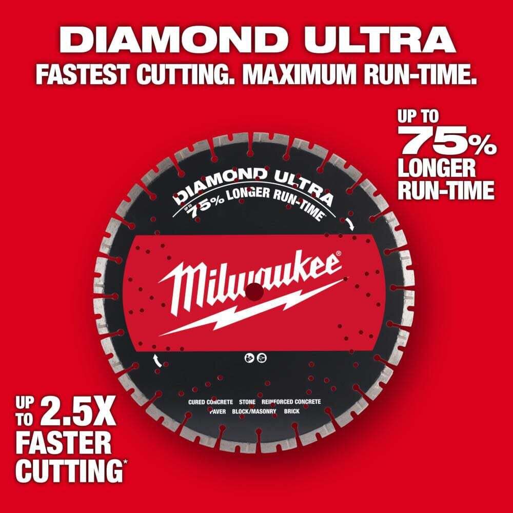 Milwaukee 14 In. Diamond Ultra Segmented Blade