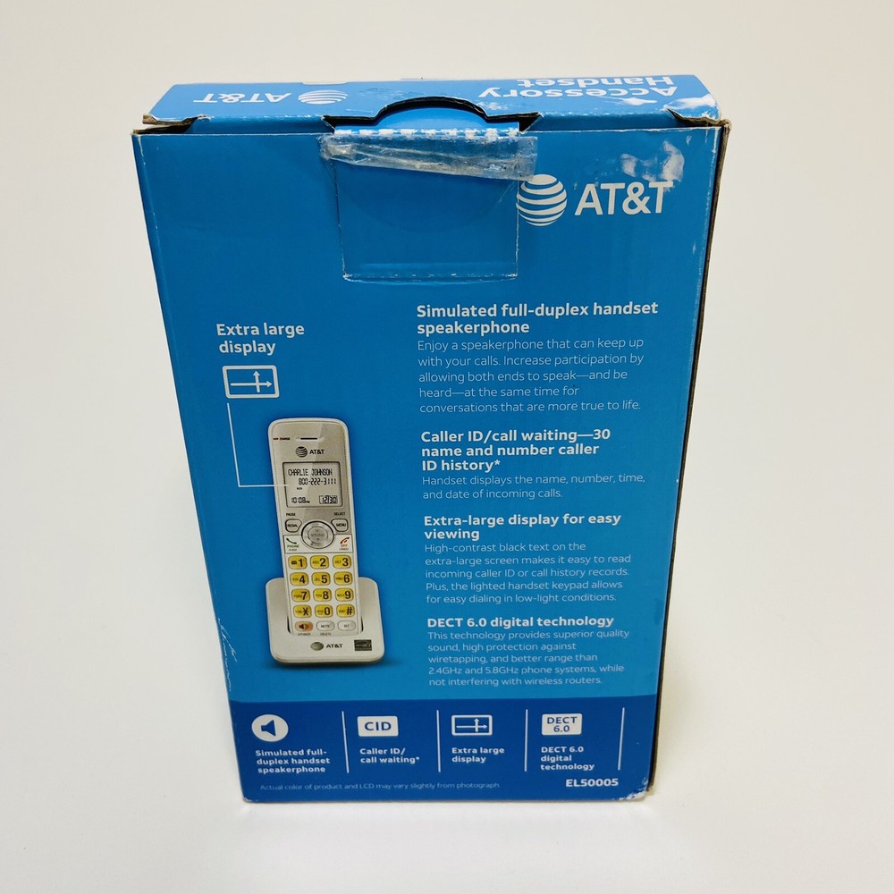 AT&T Accessory Handset EL50005 with DECT 6.0 Digital Technology