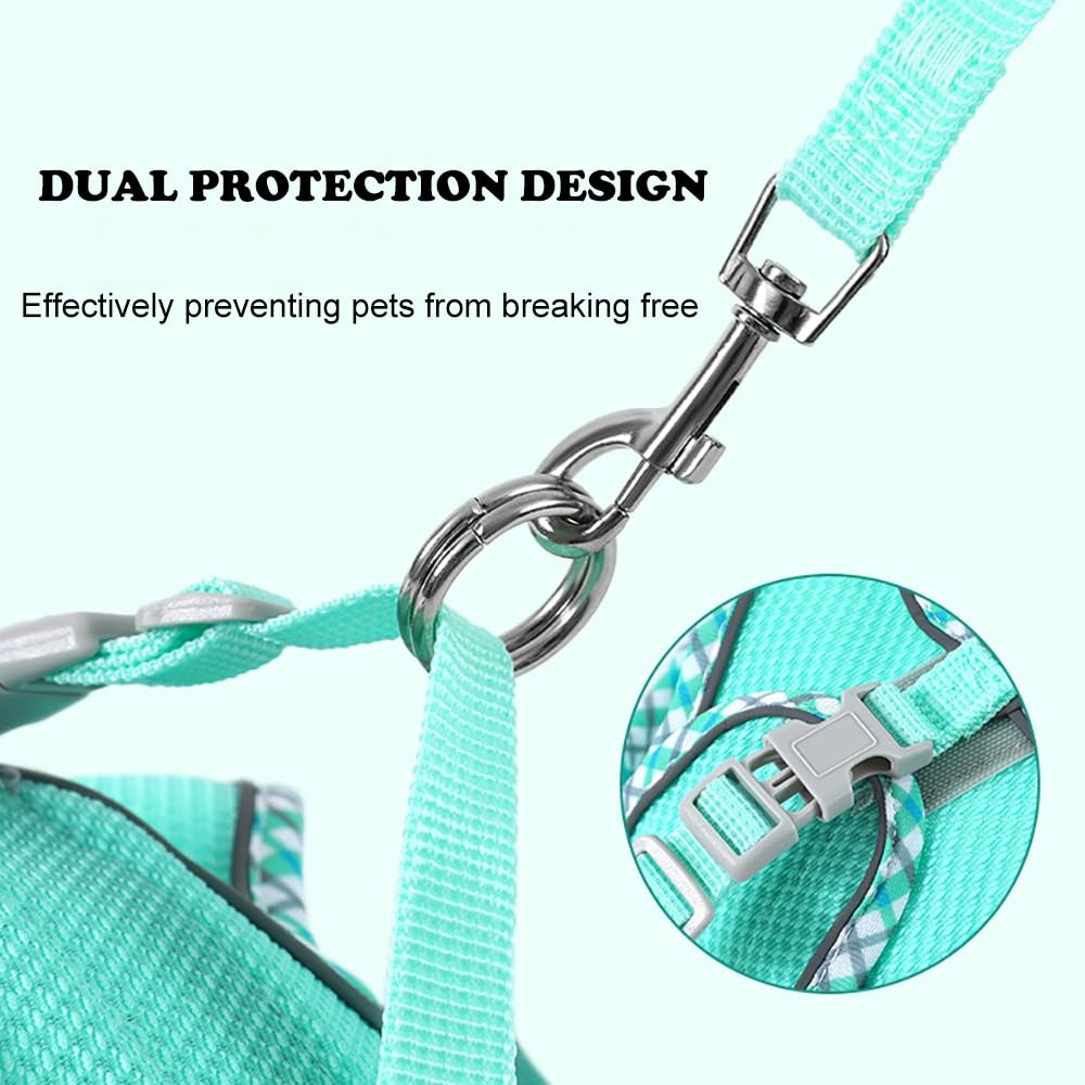 Dog Harness and Leash Set, No Pull Adjustable Reflective Pet Harness for Smal...