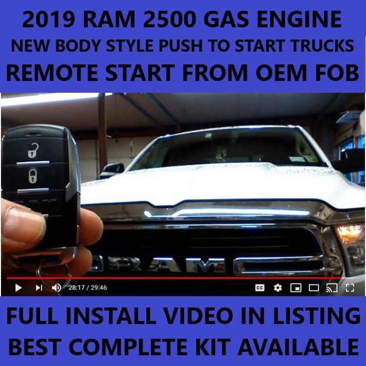 Plug & Play Remote Start for 2019 RAM 2500 GAS ENGINE