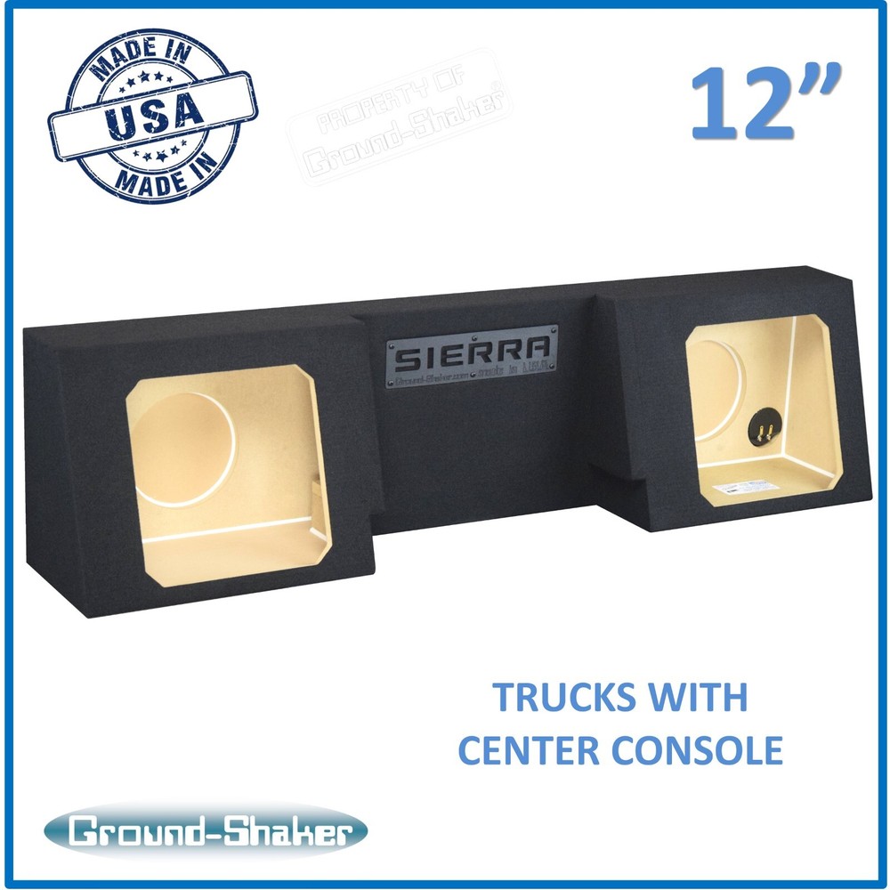 GMC Sierra Regular Cab / Single Cab 12" Dual Sub Box Subwoofer Enclosure