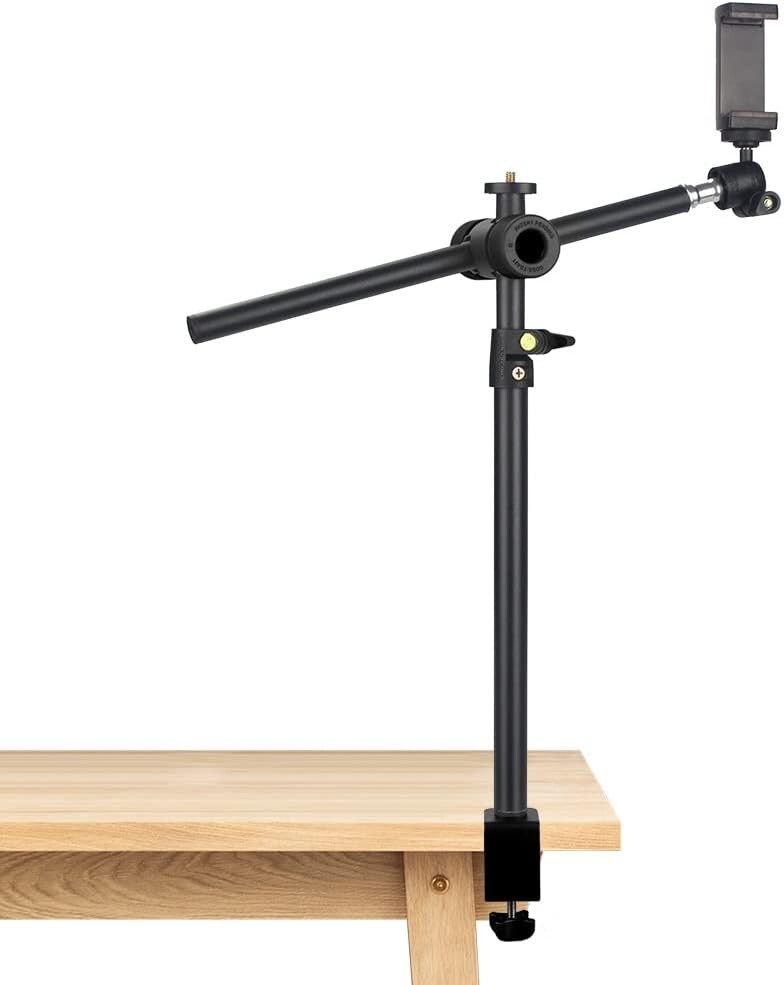 Overhead Camera Mount Desk Stand with 360Â° Adjustable Holding Arm Flexi